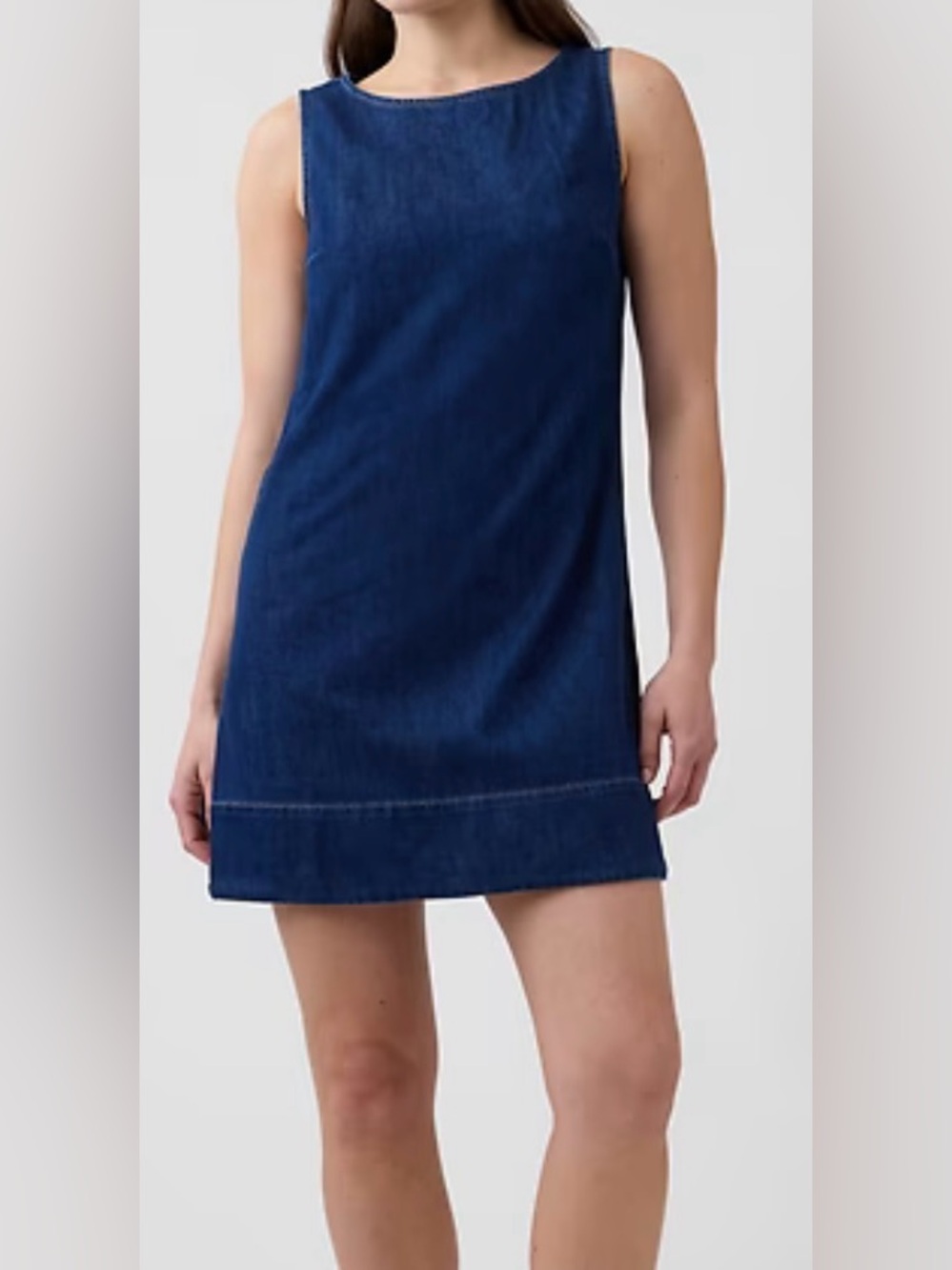 NWT Gap Denim Shift Dress - Picture 2 of 10